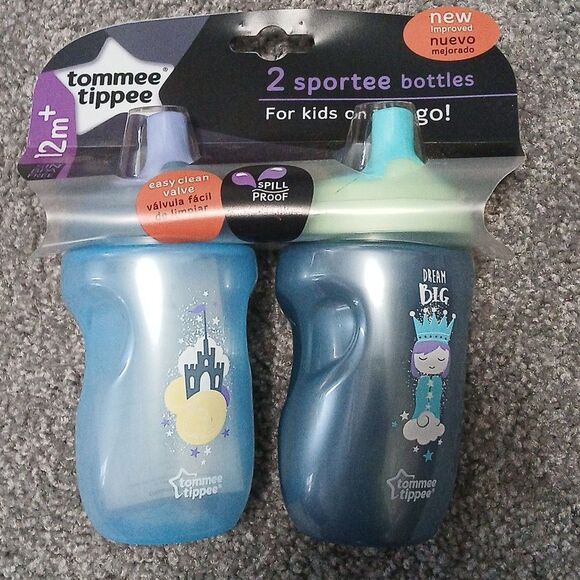 Tommee Tippee  Sportee bottles  NEW 2 pack 10floz each - Picture 1 of 8